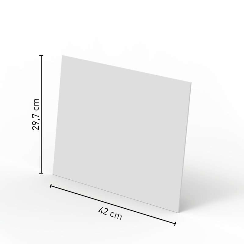cartello vetrina a3 orizzontale in forex 3 mm quadrato neutroquoteb