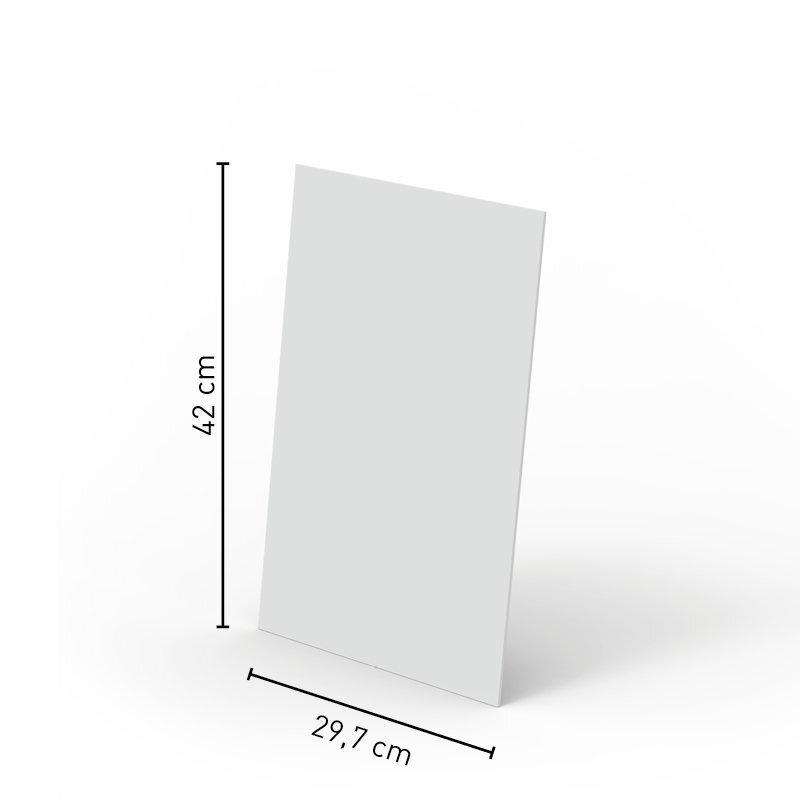 cartello vetrina a3 verticale in forex 3 mm quadrato neutroquoteb