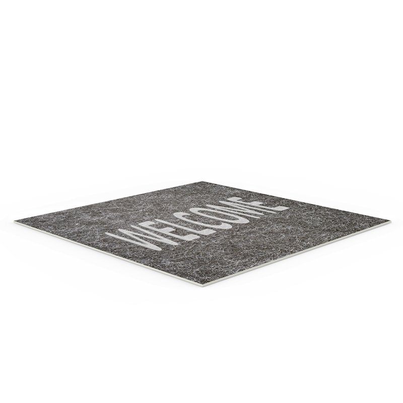 tappeto in poliestere personalizzato stampa monofacciale quadrato grafica