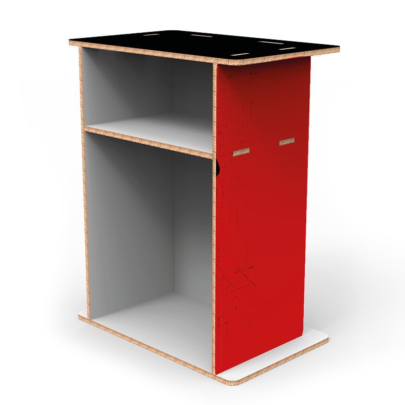 desk promozionale cartone a nido dape quadrato retro