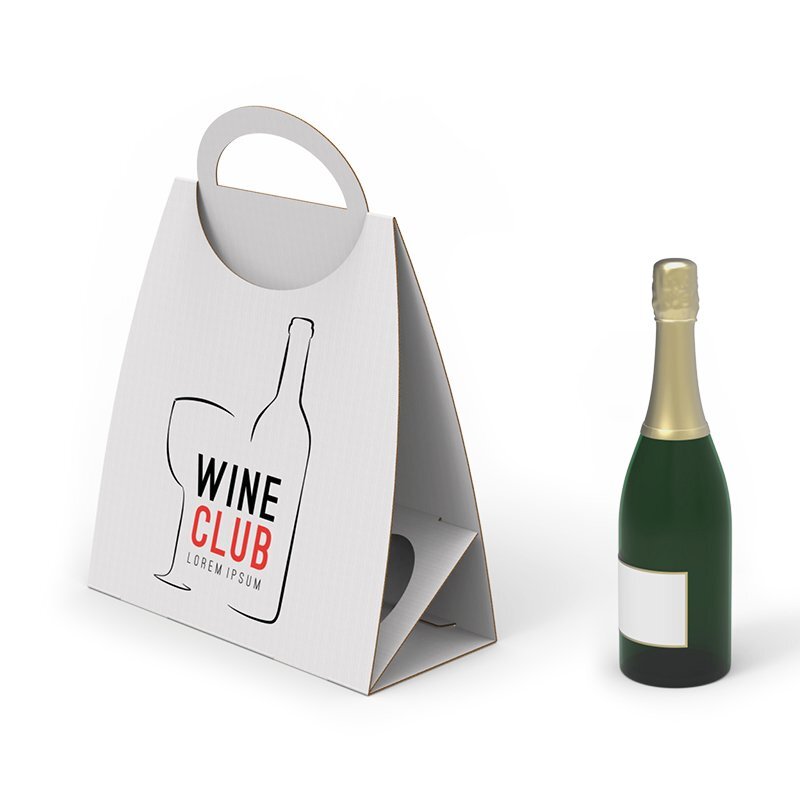 confezione - borsa 3 bottiglie quadrato gravica