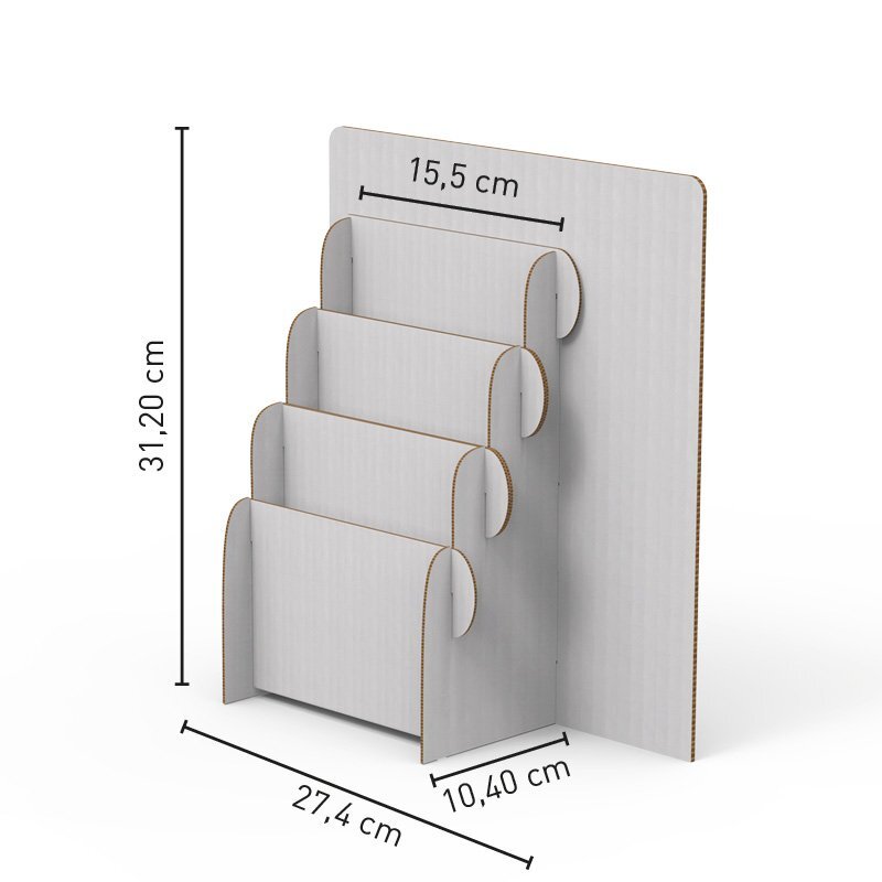 Porta depliant Imola 2 con 3 tasche larghe 15,5 cm