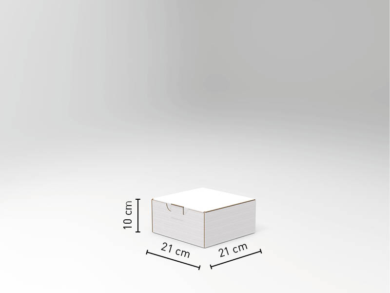 Scatola di natale in cartone personalizzata con la tua grafica, formato l21 X p21 X h10 cm.