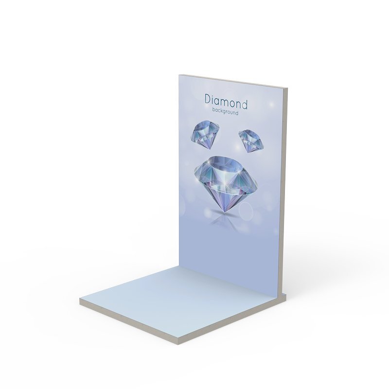 espositore da banco roma piccolo quadrato grafica