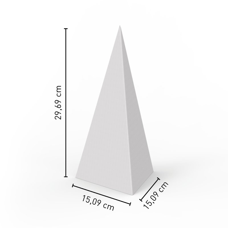 cartello vetrina a piramide quadrato neutroquote