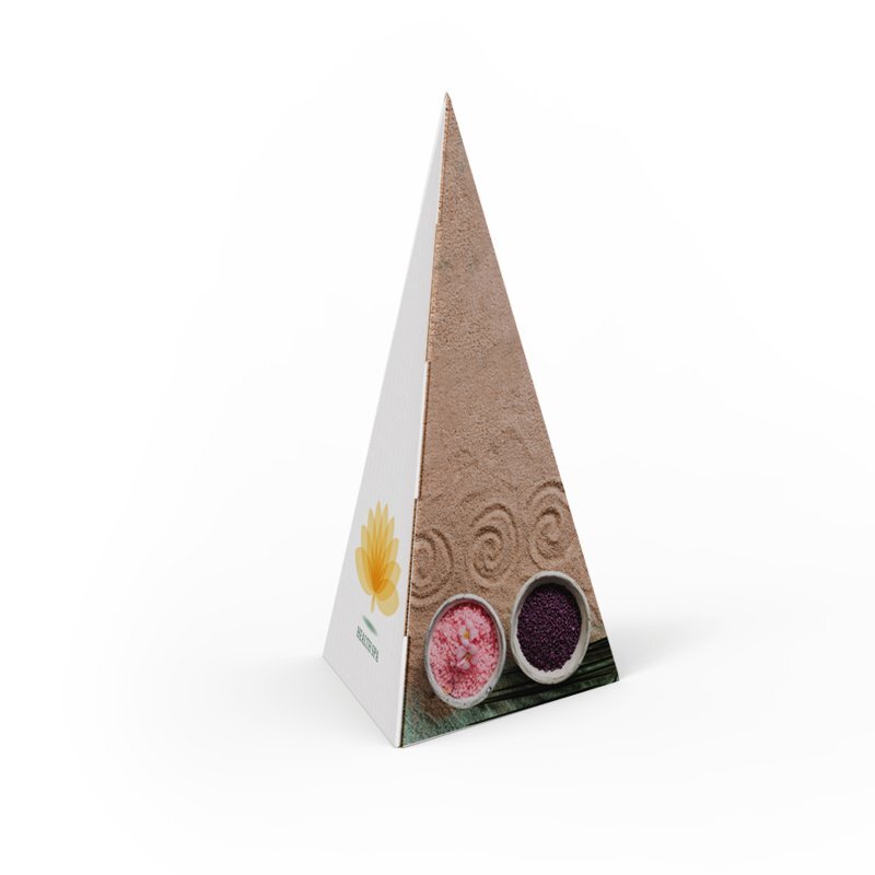 cartello vetrina a piramide quadrato retro