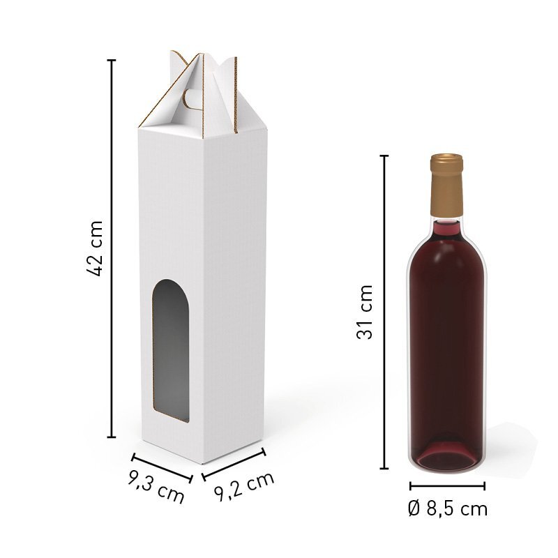 Scatola portabottiglia di vino in cartone 